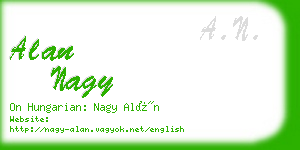 alan nagy business card